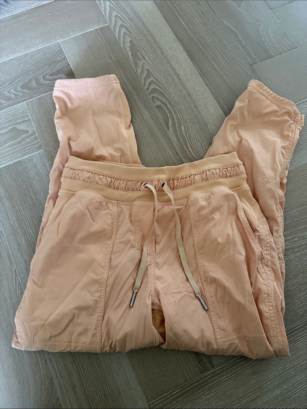 Lululemon Dance Studio Pants Peach Pull-On Joggers with Drawstring Waist